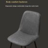 dining chair Kitchen Dining Room Furniture Chairs Faux Matte Suede Leather Dining Chairs For Living Room Terrace Office Kitchen Lounging (Color :