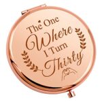 30th Birthday Gifts for Women Funny Compact Makeup Mirror 1992 Birthday Gifts for Wife Aunt Girlfriend Sister Friend Coworker Boss 30 Year Old Bi