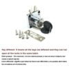 Double Hook Cabinet Drawer Lock for Home Drawer Storage Box Locker Boat Car Truck JA43 1Pcs (Color : Different Key)
