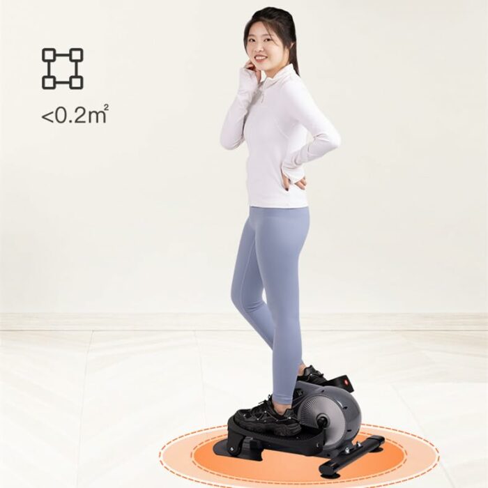Mini Exercise Bike Portable Peddler, Under Desk Elliptical, Stepper Machine for Home Office Workout