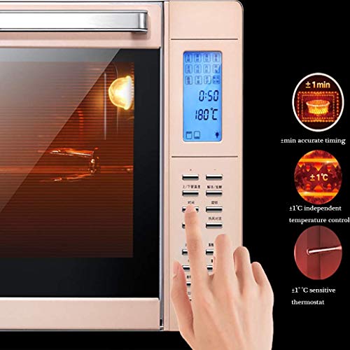 KKYKP Rotisserie Convection Toaster Oven, Stainless Steel -Dimensional Hot Air Circulation with Furnace Lamp