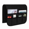 SyMax Sofa Armrest Storage Organizer with 6 Pockets Chair Non-Slip Armchair Caddy for Recliner Remote Holder, TV Control, Cell Phone (Beige)