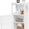 Column Bathroom Cabinet Tall Bathroom Cabinet Freestanding Bathroom Storage White Dresser, Narrow Storage Cabinet, Storage Cupboard Floor Standin