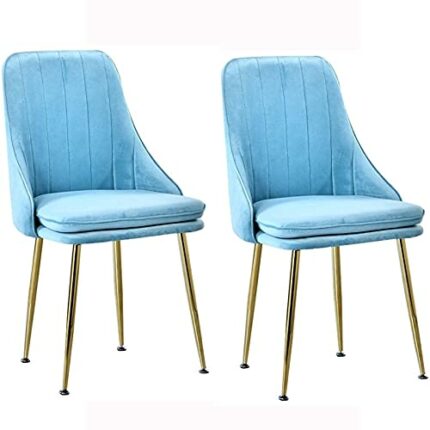dining chair Kitchen Dining Room Furniture Chairs Kitchen Dining Chairs Set Of 2 Living Room Lounge Counter Chairs with Metal Legs Velvet Seat an