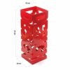 Versa Umbrella Stand Design, Metal, red, 52 x 19 x 19 cm