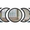 SHMITBERG Moon Phase Mirror Set -100% Real Glass - Engineered Wood (MDF) Black Frame - Moon Phase Mirror Wall Decor (Black) - Scandinavian Boho W