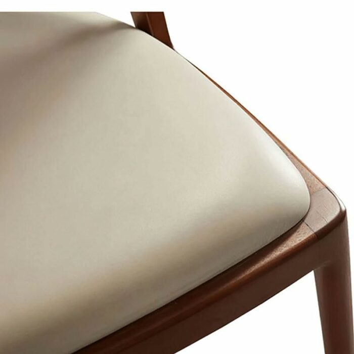 JJZXD Retro Dining Room Furniture With Armrests Backrest Chair Solid Wood Dining Stool Woven Rattan Chair