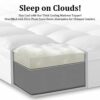 Yoyomax Queen Size Mattress Toppers - Mattress Toppers, Mattress Toppers for Queen Bed, Ultra-Soft, Cooling, and Breathable Pillow Top with Deep