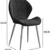 dining chair Kitchen Chair Velvet Seat and Backrest Sturdy Metal Legs for Kitchen/Dining Room/Lounge (Color : C, Size : Golden feet)