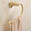 SLNFXC Towel Holder Gold Non Perforated Semicircle Towel Ring Bathroom Towel Rack Stainless Steel Towel Rack Bathroom Pendant