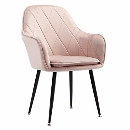 Modern Kitchen Dining Room Chairs Velvet Dining Chairs Upholstered Accent Armchair Vintage Leisure Chair Metal Golden Legs For Dining Living Room
