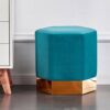 Life Interiors Amore Lux Velvet Pouffe, Pink