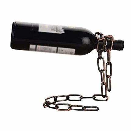 ZYZMH Iron Wine Rack, Creative Wine Rack, Wine Rack, European Style Home Decoration, Iron Chain Style Wine Rack