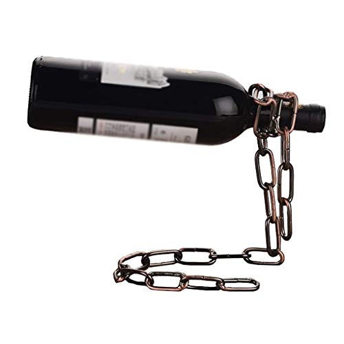 CZDYUF Iron Wine Rack, Creative Wine Rack, Wine Rack, European Style Home Decoration, Iron Chain Style Wine Rack