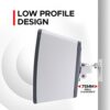 Play 3 Wall Mount White Pair Compatible with Sonos Play:3 Only, Twin Pack, Adjustable Swivel & Tilt Mechanism, 2 Mounting Brackets Includes All F