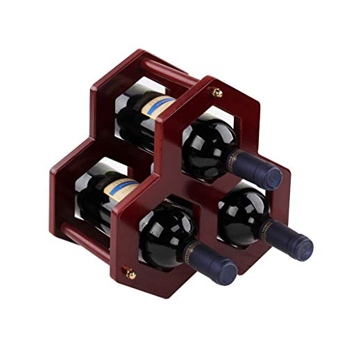 EYLINK Wine Racks,Solid Home Vintage Wine Cabinet Display Rack Wine Living Room Decoration Shelf
