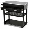 BHVXW Rolling Kitchen Island Trolley Cart With Drawers Kitchen Storage Racks Parlor Bathroom Office Shelf Gadget (Color : Wit, Size : 34.5x16x32c