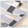 12pcs Bed Slat Centre Caps Holders, 24pcs Side Slat Bracket Cover (63mmx9mm Inside),Replacement Plastic Bed Slat Holders Kits Bundles,for Single