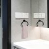 Black Towel Ring，Hand Towel Holder for Bathroom Wall Mounted，Bathroom Towel Holder,Bathroom Towel-Racks,Bathroom Hardware Simple Round Towel Hang