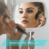 Auxmir Hand Mirror with Handle, Professional Barber Handheld Mirror, Wall Hanging Viewing Comapct Mirror for Makeup, Shaving Salon, Facial Care,