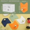 FANTESI 4PCS Self Adhesive Hooks Heavy Duty Hanger Sticky Wall Hooks, Adhesive Door Hooks, Coat Hooks, Anti-Rust Waterproof Sticky Hooks, Towel H