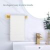 Bathroom Kitchen Towel Holder, Suyar SUS304 Stainless Steel Hand Towel Bar, Kitchen Towel Hanger for Cabinet Wall Mount, Brushed Gold