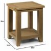 Julian Bowen Astoria Lamp Table, Oak,Height: 55, Width: 44, Depth: 38cm