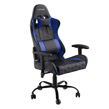 Trust Gaming GXT 708B Resto Gaming Chair, PC Desk Chair, Full 360° Rotatable Seating, Strong and Robust Metal Base Frame, Chair for Computer, Str