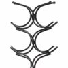 Amazon Basics Wine Rack for 12 Bottles, Black, 24.9 x 16 x 67.8 centimetres