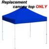 3x3m Gazebo Replacement Canopy Top Cover UV30+ Double Tiered BBQ Tent Cover for Patio Outdoor Yard Home Picnic Camping Party (Only Cover) Blue