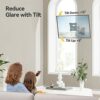 Alphamount TV Wall Bracket Swivel Tilt for 13-30 inch TV & Monitor up to 15 kg, Full Motion Single Monitor Arm TV Wall Mount for Corner, Max VESA