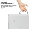 Cabilock First Aid Box with Security Lock 2 Tier Medicine Box Aluminum Alloy First Aid Case Key Storage Lock Box Emergency Lock Organizer for Hom