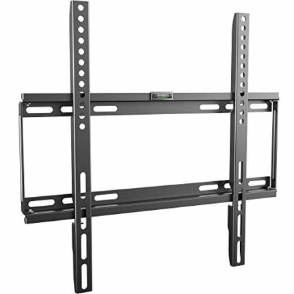 RICOO TV Wall Bracket Mount fixed flat approx 26-55 Inch LED LCD OLED Screens F0144 Universal for VESA 200x200-400x400 Black