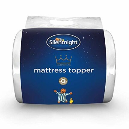 Silentnight Mattress Topper, 100 Percent Polyester Microfibre, White, Super King