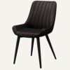 dining chair Kitchen Dining Room Furniture Chairs Dining Chairs Water Proof Leather Side Chair With Black Metal Legs Living Room Bedroom Kitchen