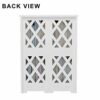 Komost Small Bookcase, White Bookshelf, Bedside End Table, Small Table Shelf for Small Spaces, Living Room, Bedroom, Dorms, Office