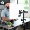 VIVO Quick Attach VESA Adapter Plate Bracket Designed for Samsung UR591C Series Monitors, VESA up to 100x100, Black, MOUNT-SGU59