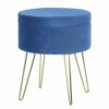 Hodge and Hodge Aria Storage Footstool Footrest Velvet Home Accessory - Light Pink Crush