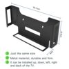 Alfheim Wall Mount for Sky Q Mini Box, Stainless Steel Wall Mounting Bracket in Black, Space Saving & Easy Installation，Wall Mount Fixings Includ