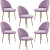 dining chair Kitchen Dining Room Furniture Chairs Velvet Dining Chair Set Of 6 Kitchen Chair Metal Legs Makeup Chairs Upholstered Accent Bedroom