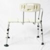 Bath Stools,Shower Chair Bath Seat Bench Height Adjustableportable with Armrest Backrest Aluminum Alloy for Elderly Pregnant Women Bathroom Toile