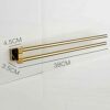 towel stand towel rail 2 arm towel shelf no drilling rotating all copper foldable self adhesive wall mounted for bathroom-black