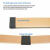 12pcs Bed Slat Centre Caps Holders, 24pcs Side Slat Bracket Cover (63mmx9mm Inside),Replacement Plastic Bed Slat Holders Kits Bundles,for Single
