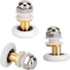 Shower Door Rollers 25mm Sliding Shower Doors Wheels Replacement for Shower Enclosure Shower Room Shower Screen Top Bottom Parts Fixing (8pcs)