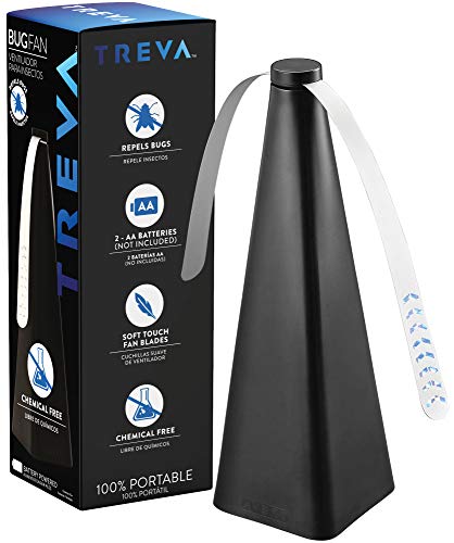 Treva FD15001 Bug Repellent Fan, 1 Pack, Black