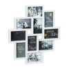 Relaxdays Collage Multi Frame, for 10 Photos, for Pictures 9 x 13 cm,Vertical & Horizontal Format, H x W 55 x 50 cm, White, One Size