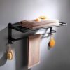 HIGOH Towel Racks, Bathroom Towel Rack Wall Mounted Towel Holder,Aluminum Bathroom Accessories Towel Rack,Towel Holder,Wall Mounted Towel Hanger