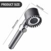 Lotvic Shower Head Powerful Flow with Filter, High Pressure Shower Heads with 3 Spray Modes and Water Stop Button, Handheld Water Saving Shower H