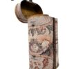 Wooden Wine Gift Box 2 Bottles Metal Ceiling Bottle Rack Vintage Display Wine Storage Holder Shelf Sitter for Kitchen Bar