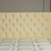 CROWNBEDSUK CHESTERFIELD DIAMANTE BUTTON HEADBOARD IN 2ft5,3ft,4ft,4ft6,5ft,6ft !!!!NEW!!!! (CREAM, 3FT (SINGLE) PLAIN BUTTON)